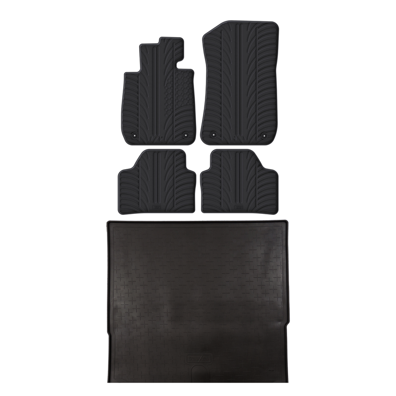 Pack tapis de coffre et tapis auto en caoutchouc pour BMW X1 (2009-2015)