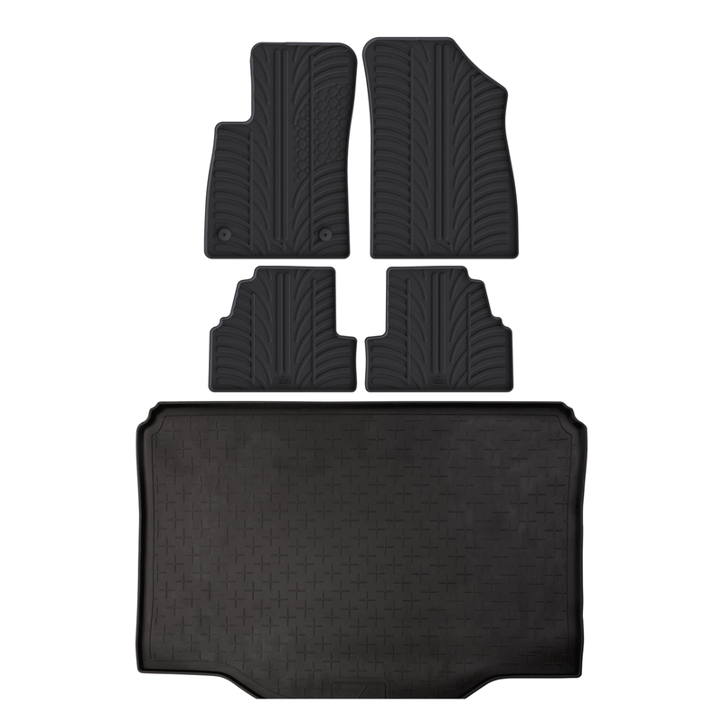 Pack tapis de coffre et tapis auto en caoutchouc pour Vauxhall Mokka X (2013-2020)