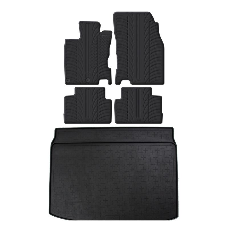 Pack tapis de coffre et tapis auto en caoutchouc pour Nissan Qashqai (2014-2021)