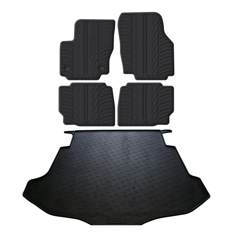 Pack tapis de coffre et tapis auto en caoutchouc pour Ford Mondeo (2007-2010)