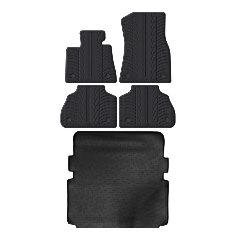 Pack tapis de coffre et tapis auto en caoutchouc pour BMW X7 (2018-)