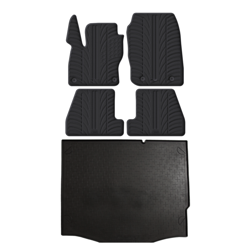 Pack tapis de coffre et tapis auto en caoutchouc pour Ford Focus (2015-2018)